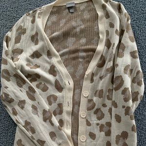 Vanity leopard cardigan